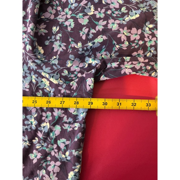 Appleseed's Womens Purple Floral Long Sleeve Top‎ Sz 3X Cottagecore Country Farm - Picture 6 of 8